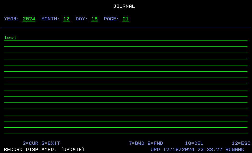Journal Program